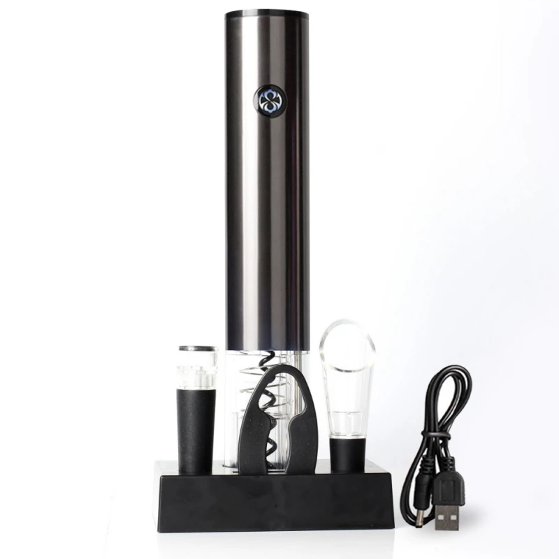 

G Electric Bottle Opener Multifunctional Aluminum Alloy Wine Wine Screwdriver Set Base Charging Automatic Bottle Opener