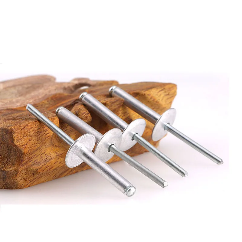 Large Cap Open End Aluminum Blind Rivets blind Rivet pull Cap  Rivets Blind Rivet with Flat Round Head  split Brivets GB