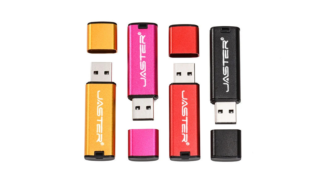 JASTER USB флеш-накопитель, пластиковый USB 2,0, флеш-накопитель, 128 ГБ, 64 ГБ, 32 ГБ, 16 ГБ, 8 ГБ, 4 Гб, USB флешка, красный, синий, черный, серебристый, розовый, флешка, подарок