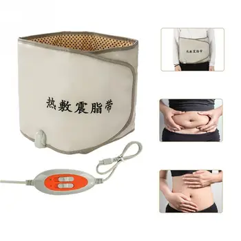 

New Hot Compress Far Infrared Heating Slimming Belt Vibrating Weight Loss Massager Fitness Device Massage EU US Plug