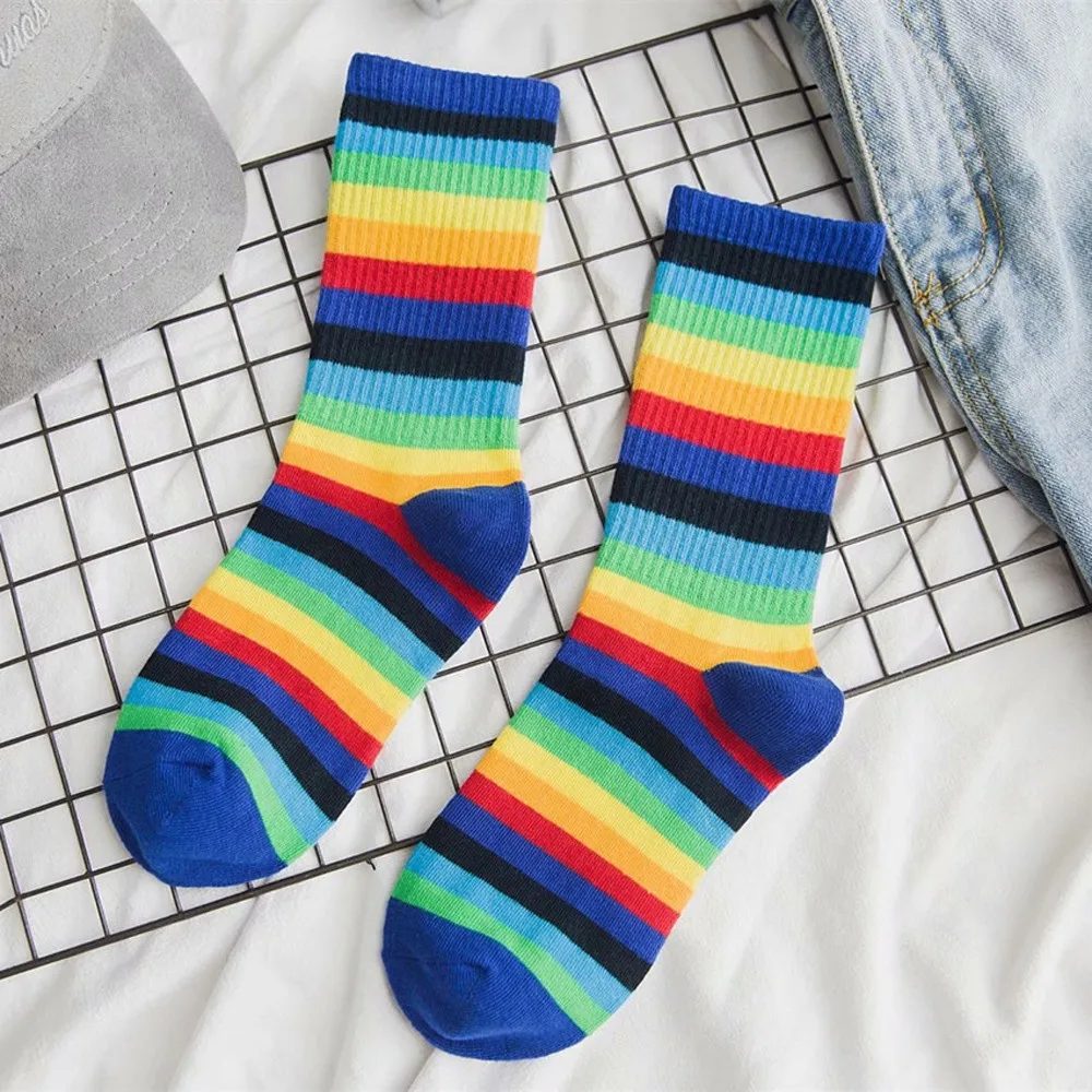 Jaycosin носки в полоску забавные носки теплые классные повседневные calcetines mujer забавные носки для женщин Теплые Носки для зимы