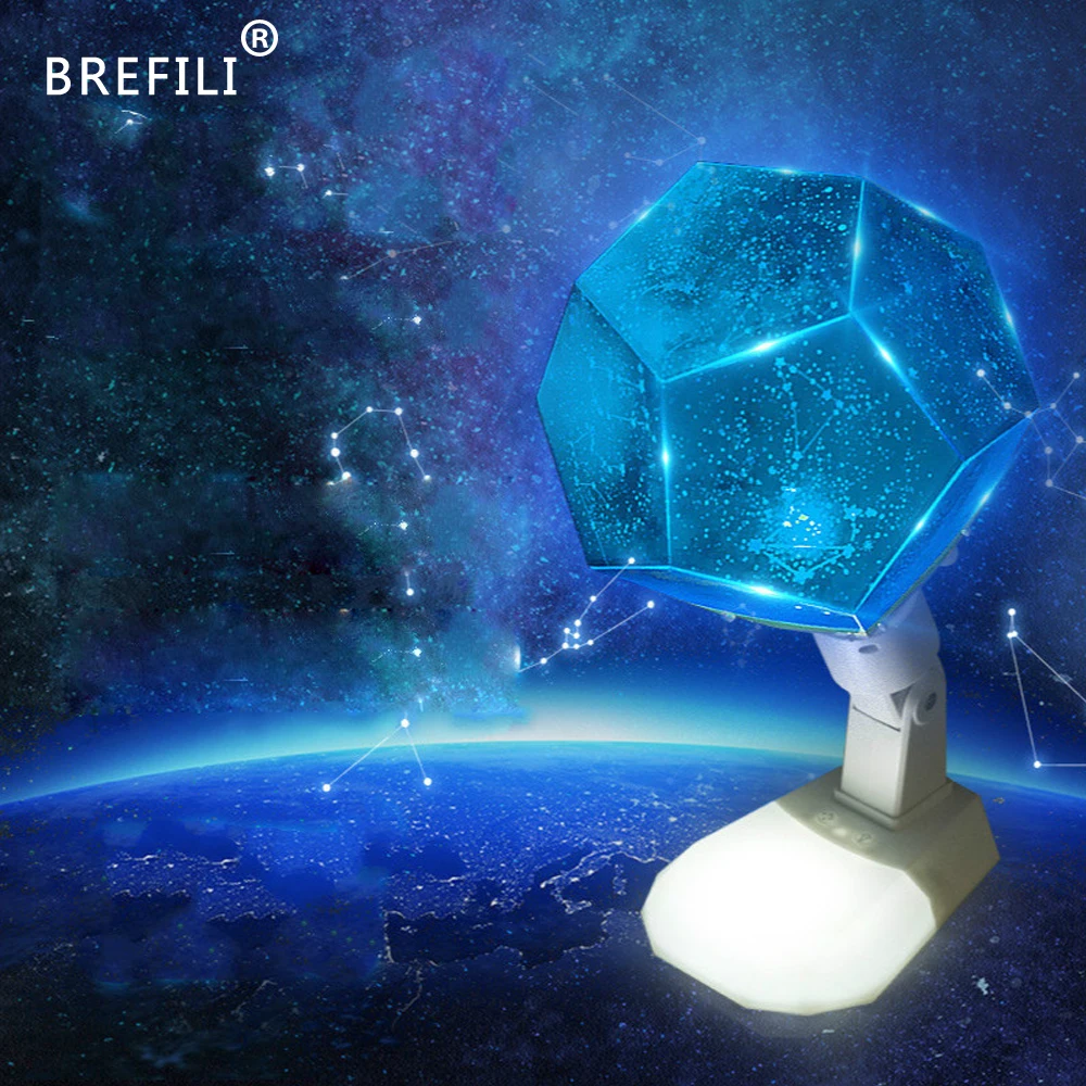 

2 in 1 LED Star Night Lights Rotating Cosmos 12 Constellations Projection Lamp Led Desk Lamp Bedroom Home Decor Projector Lamp