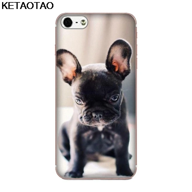 Темно-серый KETAOTAO Frances бульдог щенок чехол для телефона s для iPhone 5S 6S 7 8 Plus X XS XR 11 Pro Чехол кристально чистый мягкий TPU чехол s - Цвет: Темно-серый
