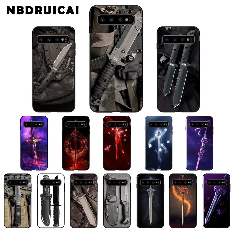 NBDRUICAI военный Кинжал Меч высокое качество чехол для телефона Samsung S9 plus S5 S6 edge S7 S8 S10