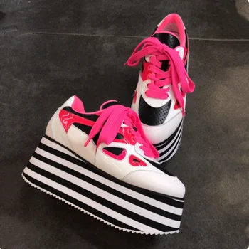 

Stylesowner 2020 Hot Styles Trainers Women Shoes Thick Bottom Sneakers Red Mixed Colors Chaussure Femme Shoes For Women