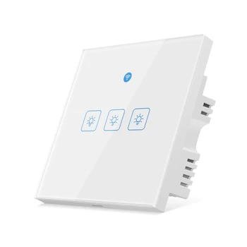

EWelink Wifi Smart Single Fire Wire Wall Light Switch 180-240V RF433mhz Time Setting Remote Control Works With Alexa Google Home