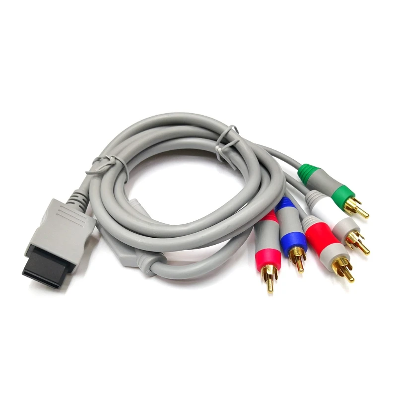 Новинка 2021 1 8 м TV Video AV кабель 5RCA компонентный шнур высокой четкости для Wii/Wii U |
