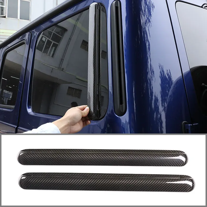

Real Carbon Fiber Car Rear Side Vent Decoration For Mercedes-Benz G-Class 2019-2020 Car Exterior Accessories 2 Pcst