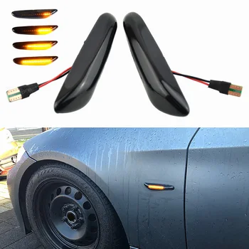 

2x Amber Side Marker Lights Dynamic LED Fender Light Side Marker IP67 Waterproof For BMW1 3 5 Series E81 E90 E91 E60 E61 E46