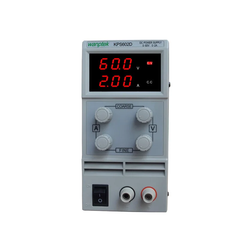 DC Voeding KPS602D Variabele 60 V 2A Verstelbare переключение Gereglementeerde Voeding Digitale met Alligator Leidt lab Apparatuur
