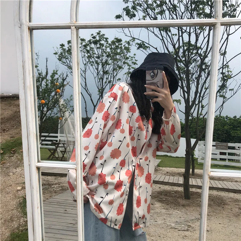 

Price Control And 5 ~ Photo Shoot ~ Autumn Korean-style Loose-Fit British Style Floral Retro Suit Long-sleeved Coat