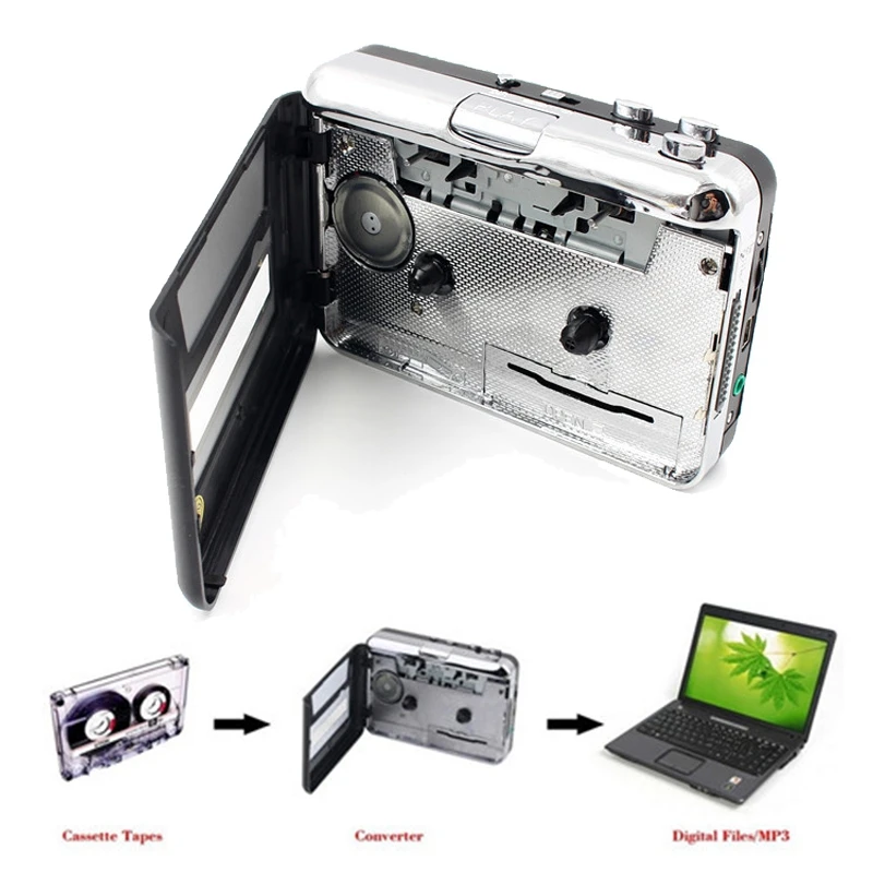 Розничная лента для ПК Супер USB Cassette-to-MP3 аудио музыкальный плеер CD конвертер