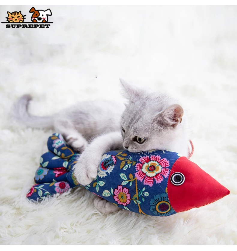 SUPREPET игрушки для домашних животных кошка игрушка рыба Милая имитация плюшевый Кот кикер рыба игрушка интерактивная игрушка для кошки кошачья кошка игрушка кошка подушка-рыба