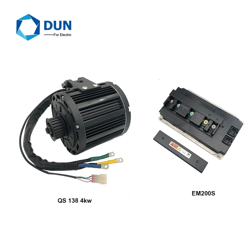 72V 100KMH QS138 4KW Mid Drive Motor With EM200S Controller for High Speed Dirtbike Electric Motorcycle