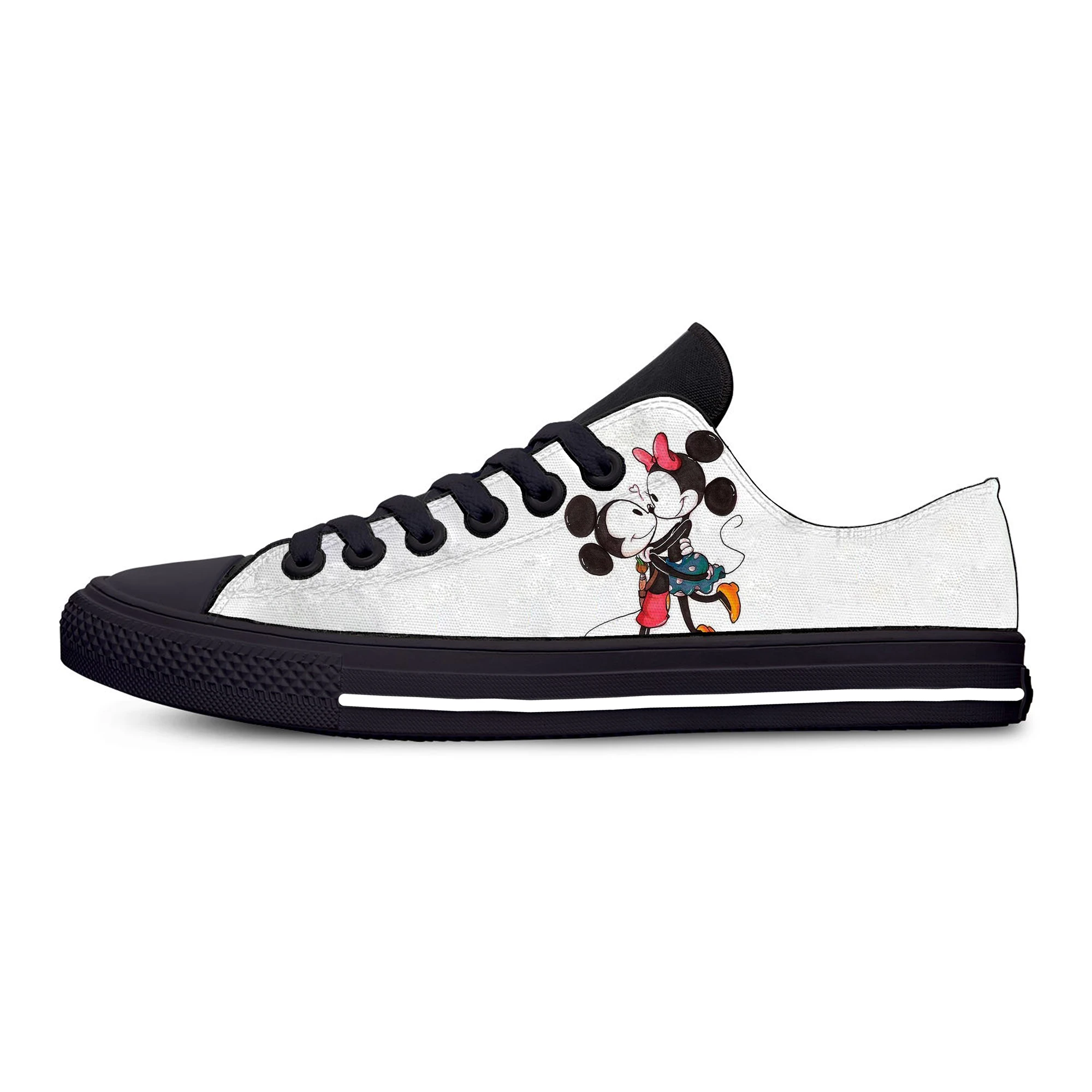 

2019 Hot Latest Mickey And Minnie Lightweight Shoes Man/Waman Breathable Fashion Low Top Canvas Shoes Casual Sneakers