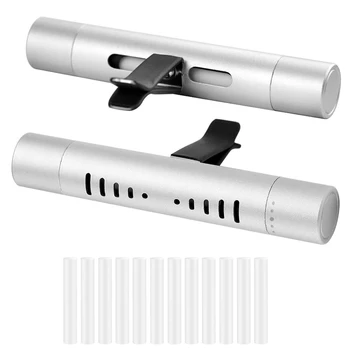

2Pcs Car Oil Diffuser Car Diffuser Vent Clip with 12 Refill-Car Air Freshener-Car Perfume-Car Vent Oil Diffuser