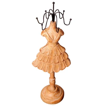 

Wooden Jewelry Stand Holder Elegant Mannequin Hanging Jewelry Display Rack Bracelets Earrings Holder Necklace Display Stand