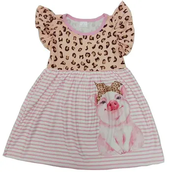 

kids clothing fashion baby girl dress 3 to 5 years summer baby girl dress baby girl dress party children leopard girl dress
