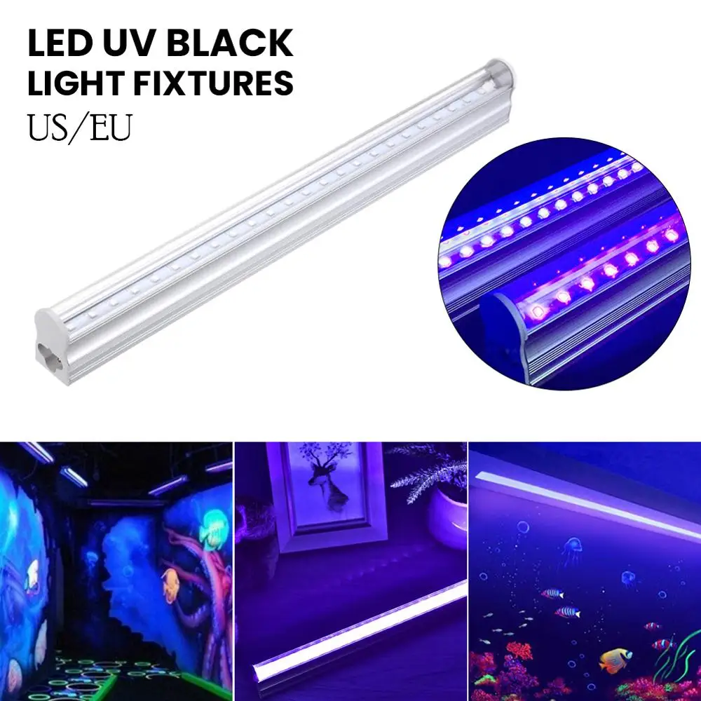 LED UV Black Light Fixtures 4W DJ Party Strip Lights Effect Stage Purple led Tube For Christmas Bar Disco Club