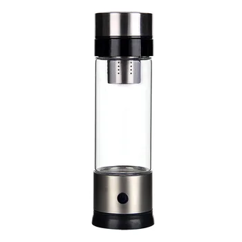 

Hydrogen-Rich Water Ionizer Maker Cup Generator Glass Bottle Mug USB Charging 400ml-420ml HUG-Deals
