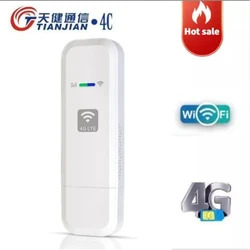 Tianjie ldw931 wifi roteador 4g dongle móvel portátil sem fio lte mini usb modem nano slot para cartão sim bolso hotspot
