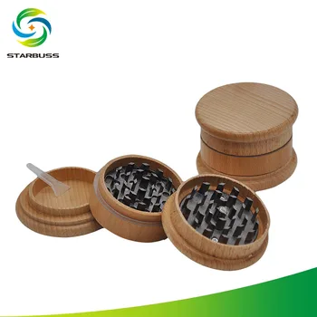 

Wholesale 5pieces Wooden3 layers Spice Herb Grinder Tobacco Cigarette Crusher Mill Weed Herb Grinder Pepper Kitchen Tools Tobacc