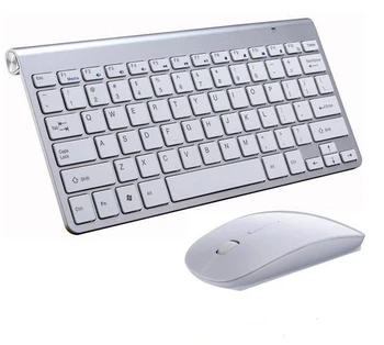 

2.4G Wireless Keyboard and Mouse Mini Multimedia Keyboard Mouse Combo Set For Notebook Laptop Mac Desktop PC TV Office Supplies