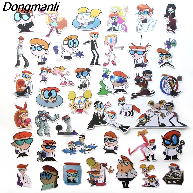 PC58 39 шт./компл. Dexter's Lab Скрапбукинг наклейка s для гитары ноутбука багаж автомобиля холодильник наклейка в стиле граффити