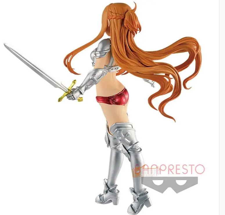 Banpresto Sword Art онлайн Юки Асуна фигура памяти Defrag с бикини игрушка в доспехах
