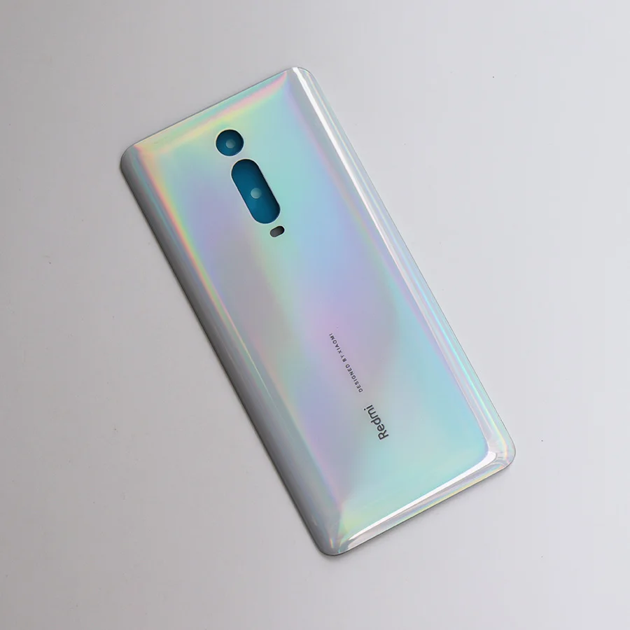 Mi 9T 3D стекло задняя крышка корпуса для Xiao mi Red mi K20 задняя дверь Замена жесткий чехол батареи черный Запас K20 Pro - Цвет: White 3