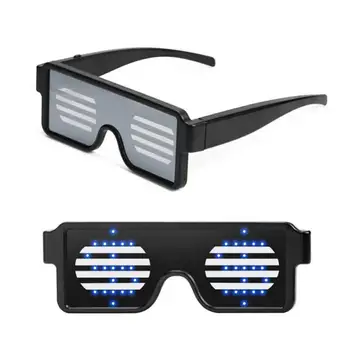 

8 Modes LED Glasses Glowing Light Novelty Light Festival Party Sunglasses LED Light Party Decoration Eyewear Luminous Props