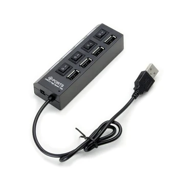 

USB2.0 Hub Multi USB Port 4/7 Ports Hub 2.0 USB High Speed Hab With on/off Switch USB Splitter For PC Computer Accessories