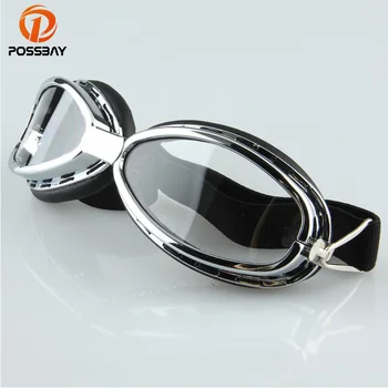 

POSSBAY UV Protection Motorcycle Goggles Clear Motocross Cycling Eyewear Glasses Outdoor Sports Racing Snowboard Skiing Glasses