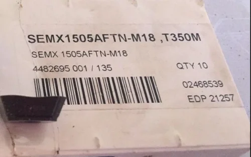 10 шт. вставки карбида SEMX1505AFTN-M18 T350M