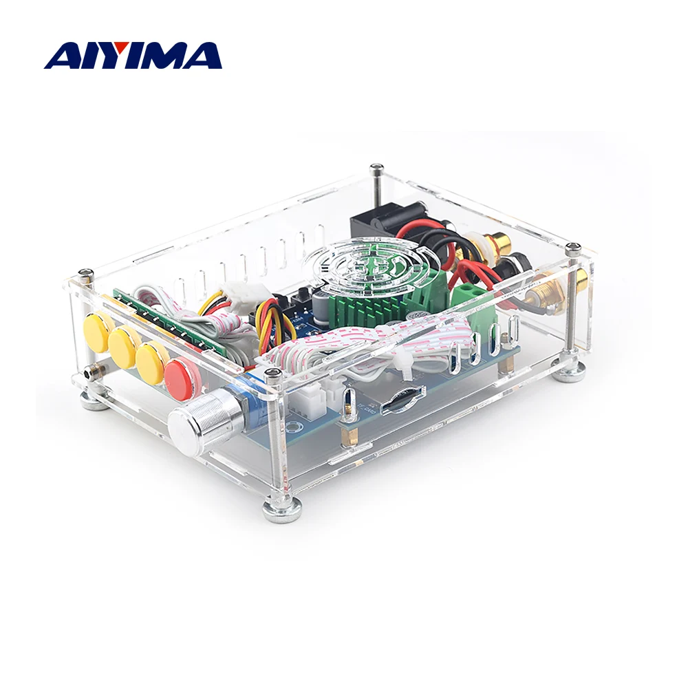 

AIYIMA Bluetooth Power Amplifier Board 30W*2 Stereo Digital Sound Amplifiers TF Playback Speaker Amp With Case DIY Home Theater