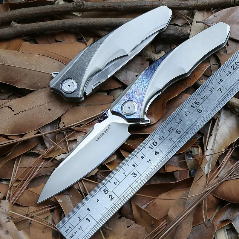 

LiBinGEDC original Raptor Flipper Folding knife Titanium handle S90V blade outdoor Tactical camping survival Knives EDC tools