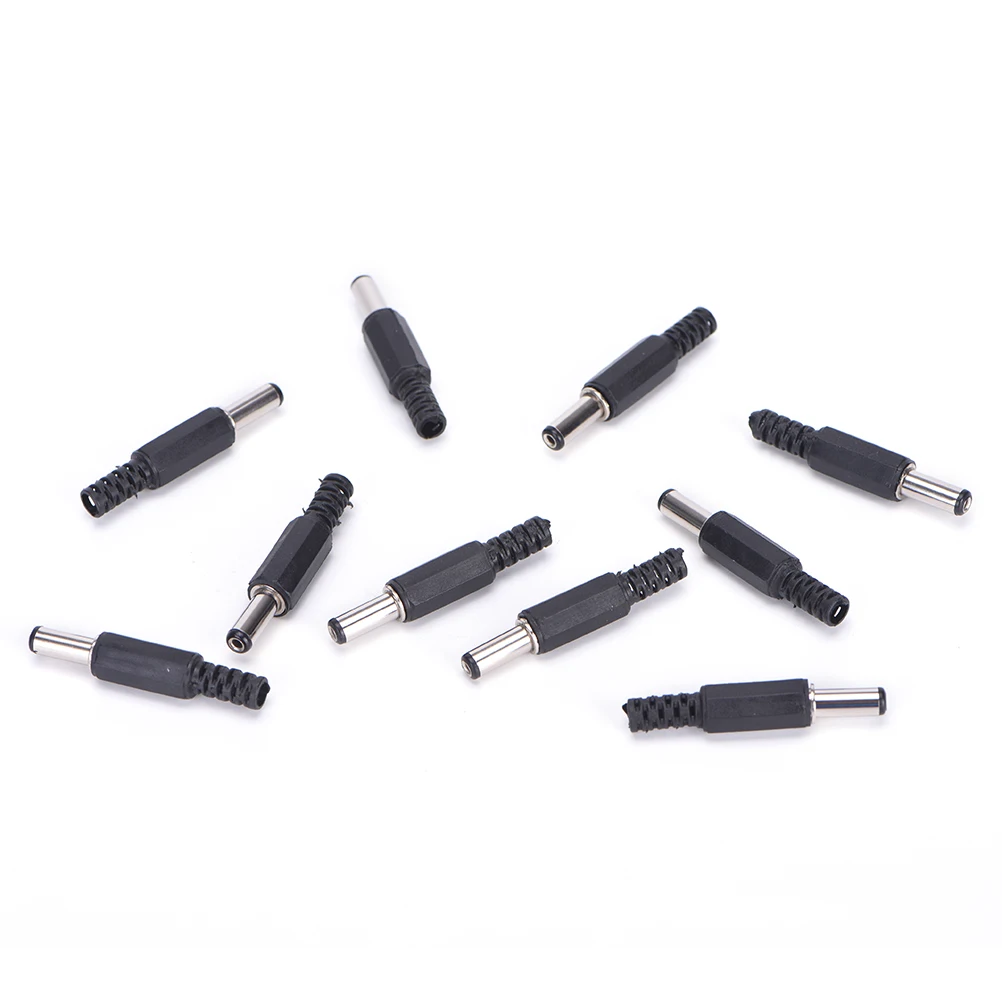 

10Pcs/lot 5.5x2.1mm Male DC In-Line Plug Socket Jack Connector Adapter Plastic Cover DC Power Jack Plugs