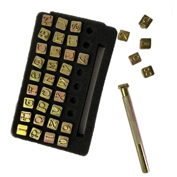 

Zinc Alloy Alphabet Number Leather Stamp Punch Set DIY Craft Stamping Tool Kit