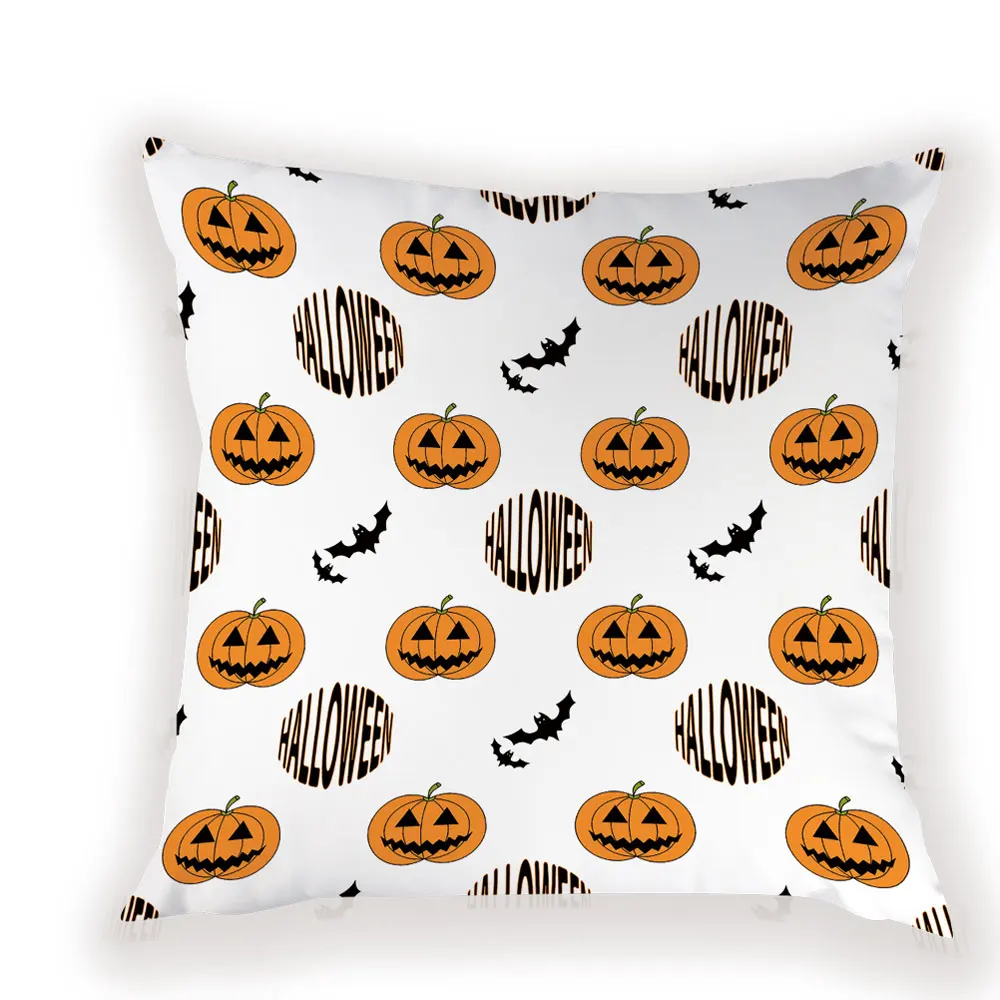 L1693-12 На Хэллоуин с надписью Trick or treat для подушек с жутким черепом призрак осень Декор Подушка Чехол тыквы декоративные Kussenhoes подушки - Цвет: L1693-12