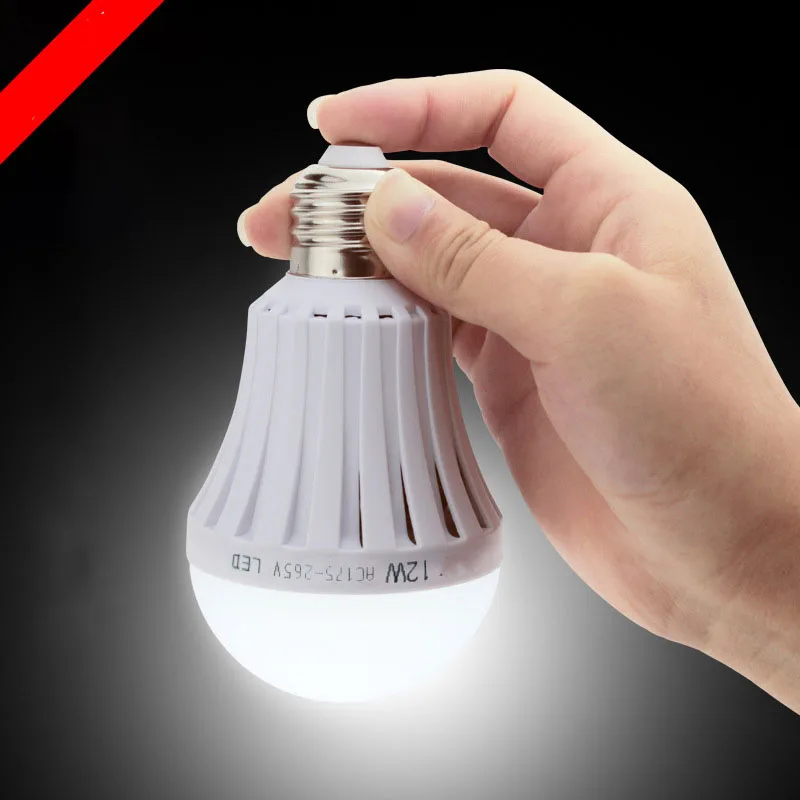 

LED 5W 7W 9W 12W 15W Emergency Light Bulb Rechargeable Intelligent Lamp Energy efficient 1600 lm Patent heat dissipation design