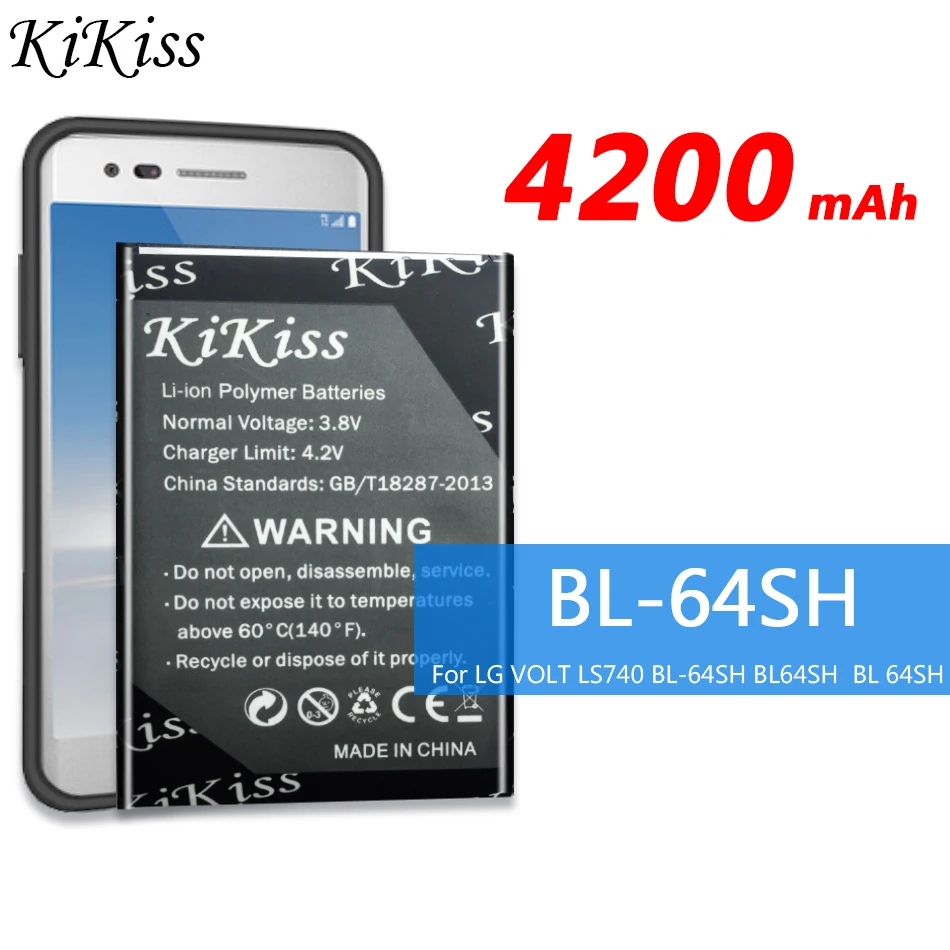 BL-64SH для сотового телефона LG VOLT LS740 BL-64SH BL64SH BL 64SH 4200mAh аккумулятор большой емкости