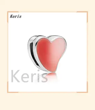 

100% 925 new sterling silver 2019 Valentine's Day 797820 enmx asymmetrical love heart hanging charm charm charm charm charm