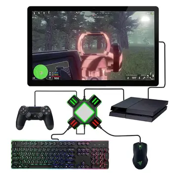 

Gaming Keyboard Mouse Controller Adapter Converter Set for PS4 PS3 Switch PC E65E