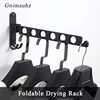 Waterproof Aluminum Multifunction Retractable Wall Mount Hanger Folding Clothes Hangers Clothes Towel Rack Indoor Space Saving 1