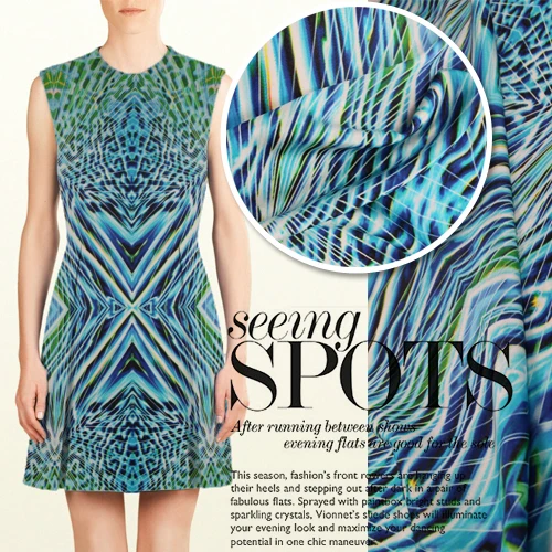 Tissus Tecidos тяжелые шелковые платья высокого разрешения с компьютерным рисунком, S, атласные Cheongsam Специальная цена ткани