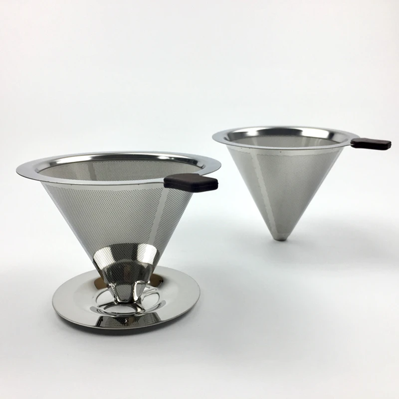 Stainless Steel Coffee Filter Holder Reusable Filters Dripper V60 Drip Baskets Tool Gadget Espresso | Дом и сад