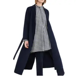 2019 модное кашемировое пальто осень зима женское винтажное тонкое длинное шерстяное пальто с поясом