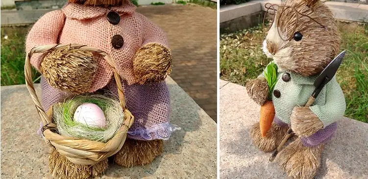 Имитация животных декоративный Пасхальный кролик украшения свадьбы