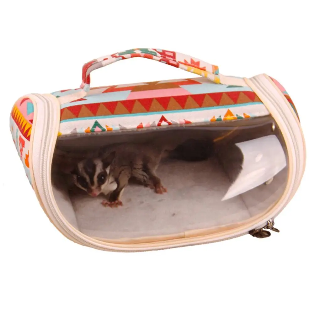 

Transparent Visible Hamster Carrier Bag Bird Squirrel Sugar Gilder Hedgehog Chinchilla Portable Outing Bag Pet Nest Dropshipping