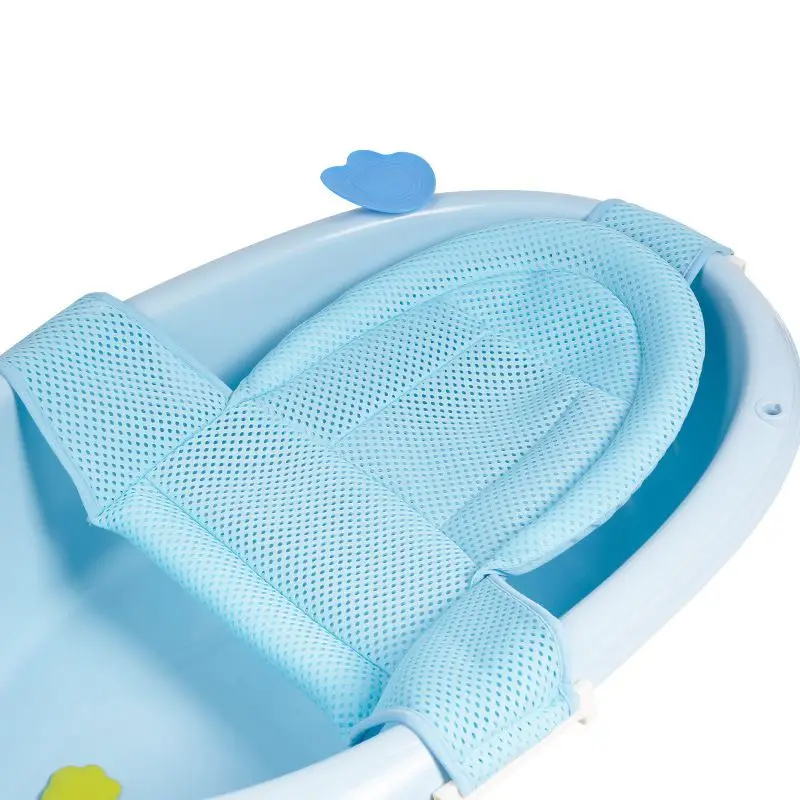 Новые детские безопасные направляющие дышащие стойки для ванной комнаты новорожденных нескользящие накладки для головы Защитные Мягкие Детские формирующие сетчатые накладки для ванной к